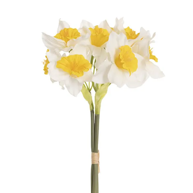 Daffodil Bunch x 9 Heads White (40cmH)