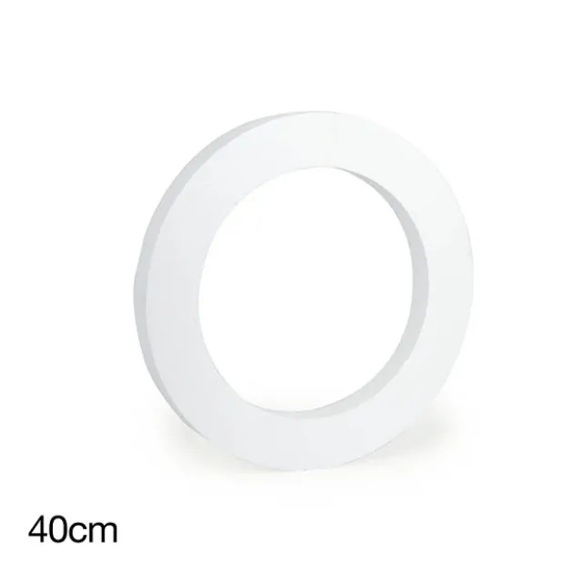 Polystyrene Wreath Round (40Dx5cm) 16" Styro
