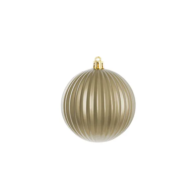Decorative Assorted Hanging Baubles Set 24 Champagne (8cmD)