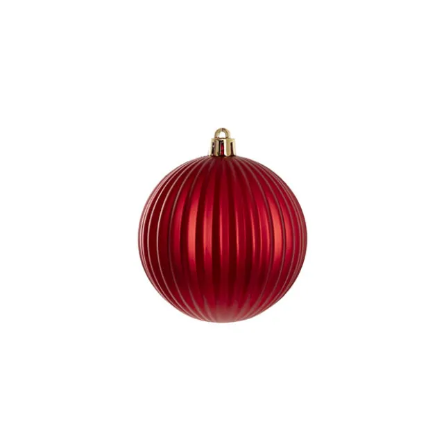 Decorative Assorted Hanging Baubles Set 24 Red (8cmD)