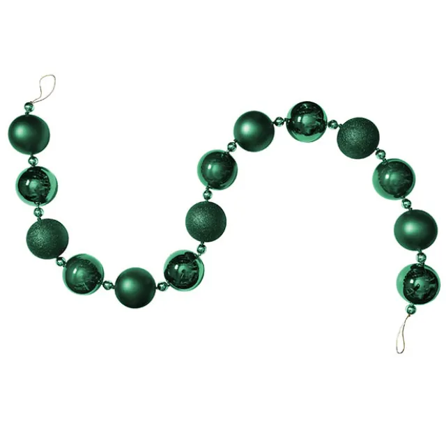 Decorative Bauble Garland Dark Green (180cmL)
