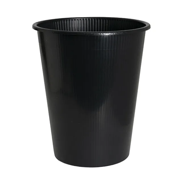 Dutch Flower Bucket Plastic Round 13L Black (28Dx33cmH)