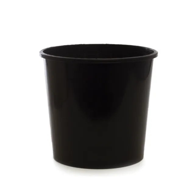 Dutch Flower Bucket Plastic Round 05L Black (23Dx20cmH)