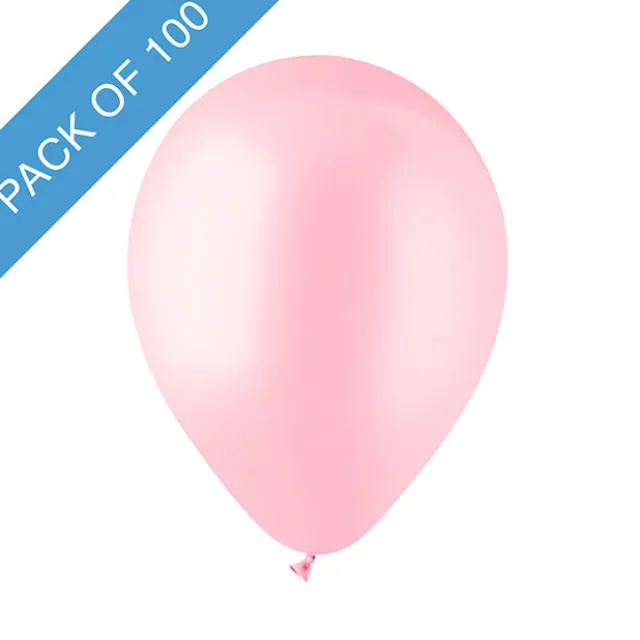 Latex Koch Balloon 12" 100 Pack Pastel Pink (31cmD)
