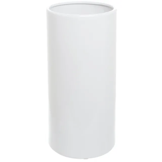 Ceramic Bondi Cylinder Vase White (18Dx40cmH)