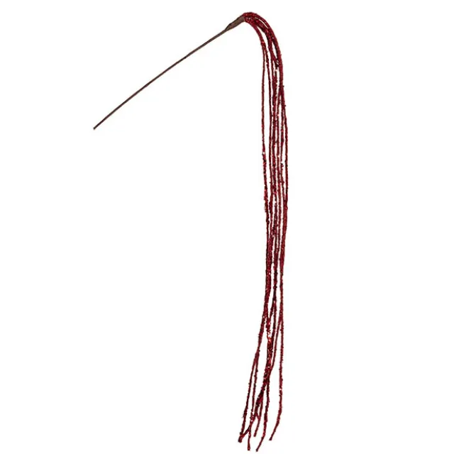 Cascading Sparkling Glitter Spray Red (116cmH)