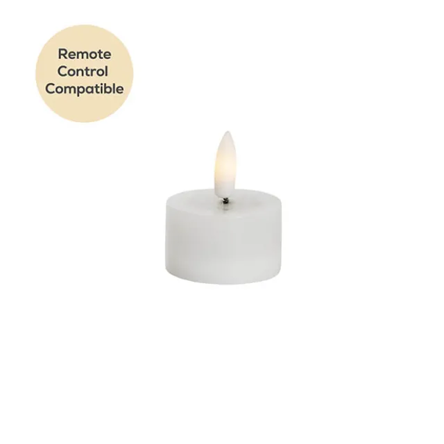 Premium Wax LED Trueflame Tealight 2PK White 4.5DX2.5cmH