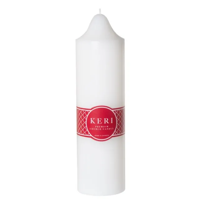 Church Pillar Candle White (7x25cmH) 120Hr