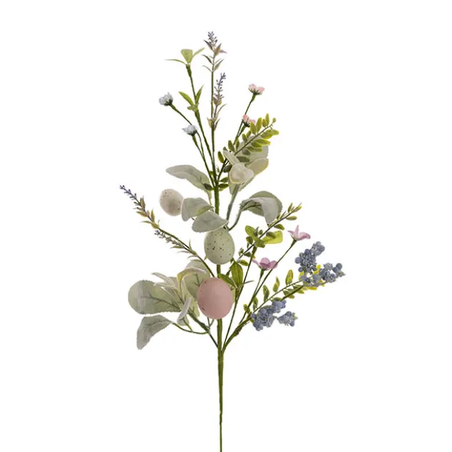 Easter Egg Lamb's Ear Leaf Spray Green (70cmH)