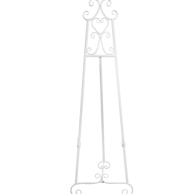 Elegant Tall Easel Matte White (50.5x53x168.5cmH)