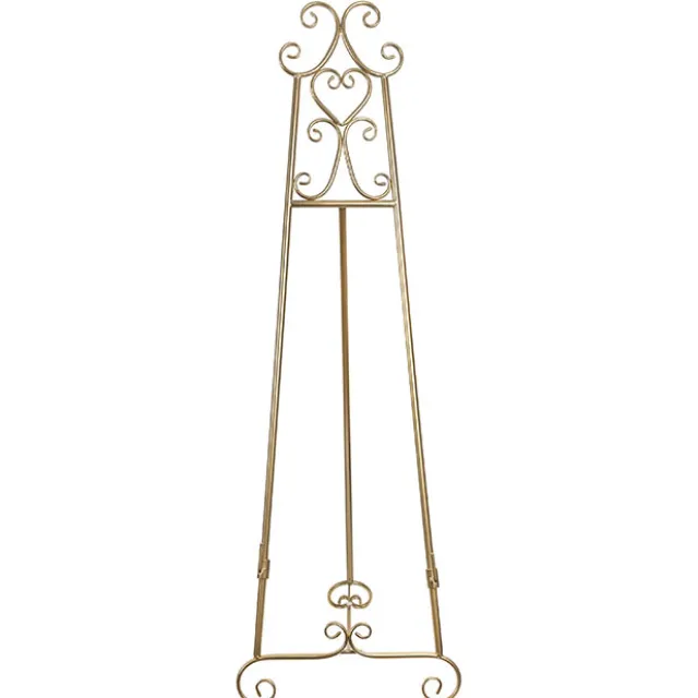 Elegant Tall Easel Matte Gold (50.5x53x168.5cmH)