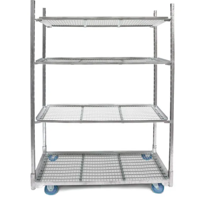 Flower & Plant Trolley includes 3 Mesh Shelf (135x56x190cmH)
