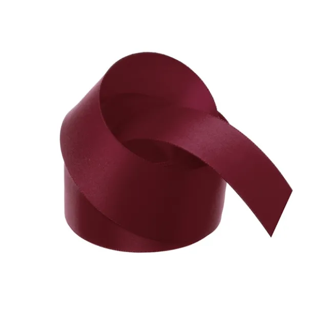 Ribbon Satin Deluxe Double Faced Burgundy (38mmx25m)