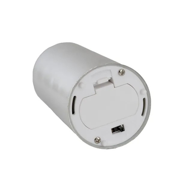 Event LED Trueflame Flickering Pillar Candle Chrome 5DX21cmH