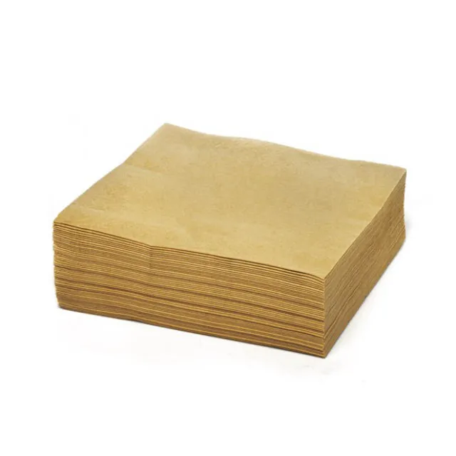 Lunch Paper Napkin 2Ply Pack 50 Gold (30x30cm)