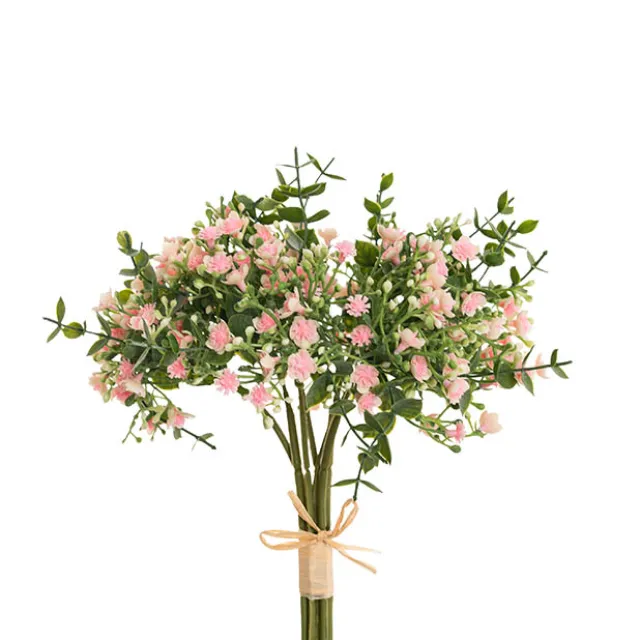 Gypsophila Baby's Breath & Eucalyptus Bouquet Pink (31cmH)