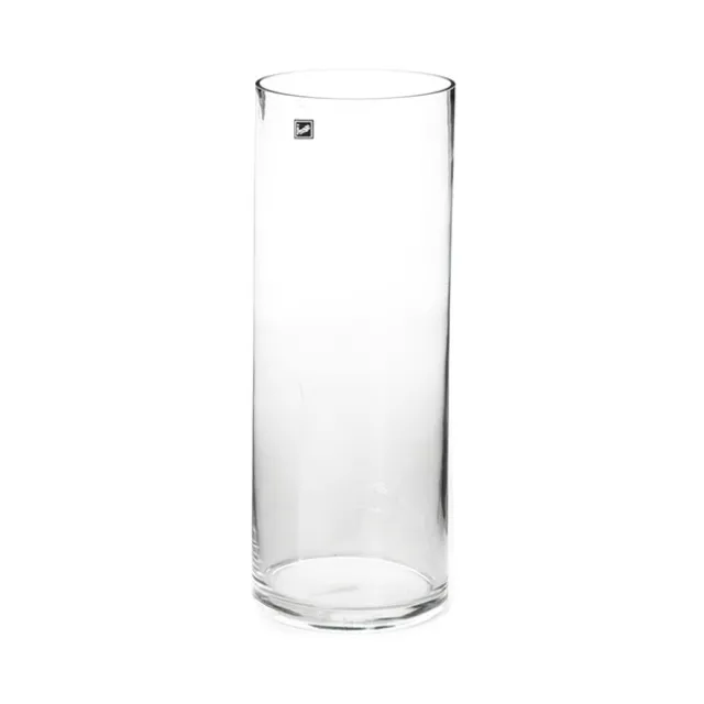 Glass Cylinder Vase Clear (15Dx40cmH)