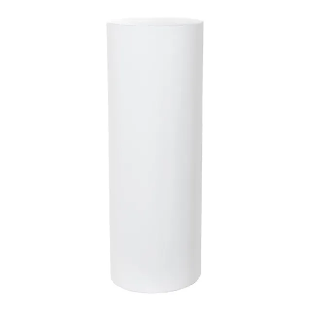 Fibreglass Plinth Round Gloss White (33cmDx91cmH)