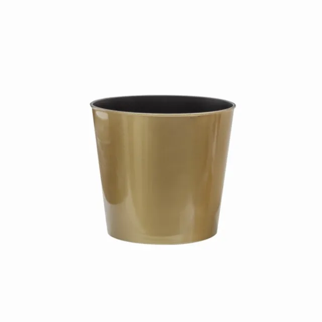 Flora Metallic Pot Round (13Dx11.5cmH) Gold