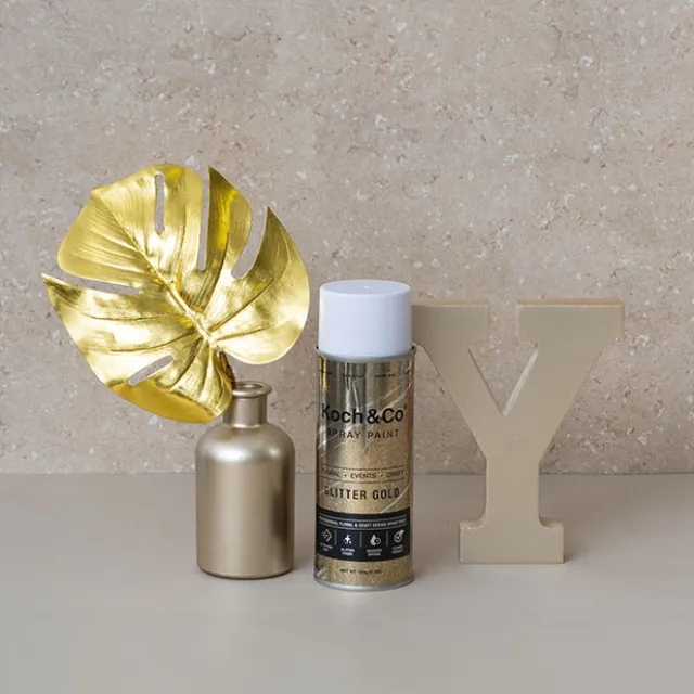Floral Event Craft Spray Paint Glitter Gold (160g)
