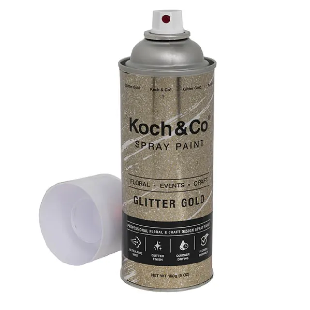 Floral Event Craft Spray Paint Glitter Gold (160g)