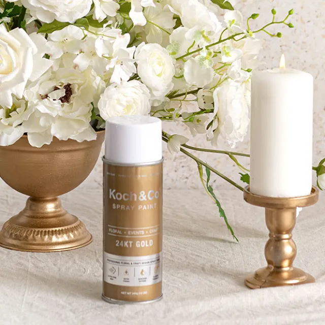 Floral Event Craft Spray Paint Metallic 24KT Pure Gold 340g