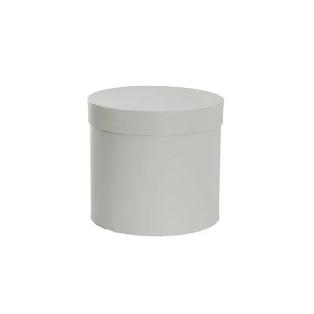 Flower Gift Hat Box Round Stone (15cmWx13.5cmH)
