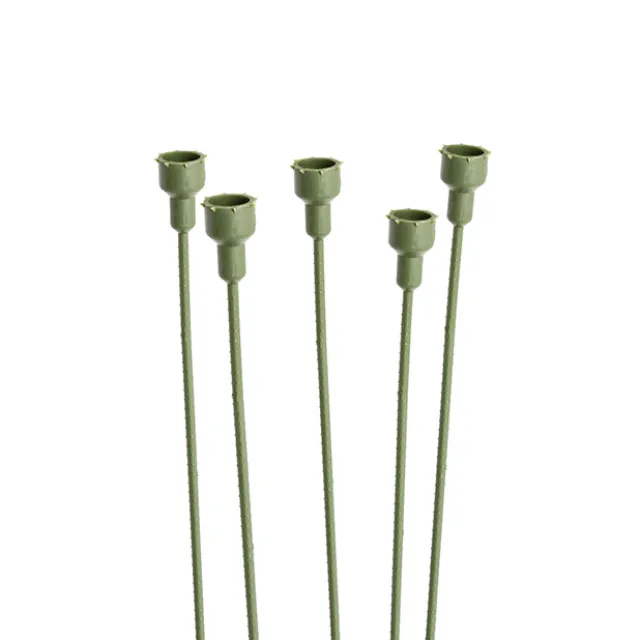 Flower Head Stem Extenders Pack 10 Green (1.1cmDx20cmH)