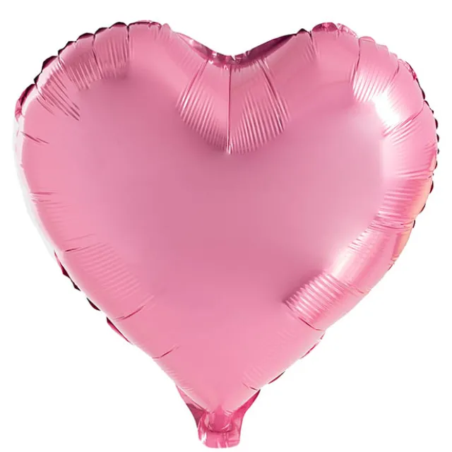 Foil Balloon 18" (45cm) Heart Shape Solid Dusty Pink