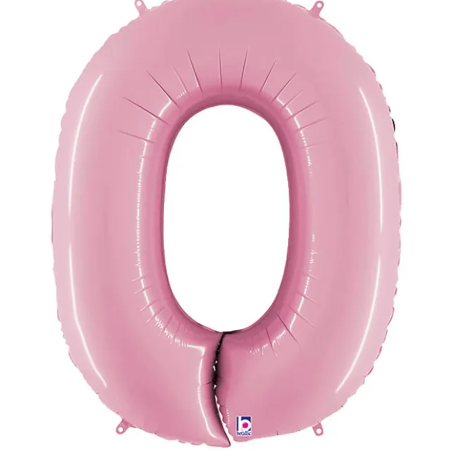 Foil Balloon 40" (101.6cmH) Number '0' Pastel Pink