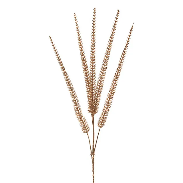Foxtail Fern Spray Metallic Gold (92cmH)