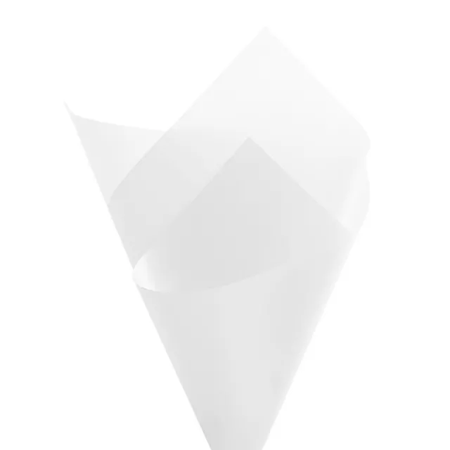 Frosted Cello 50mic Wrap Soft Satin White Pack 100 (60x60cm)