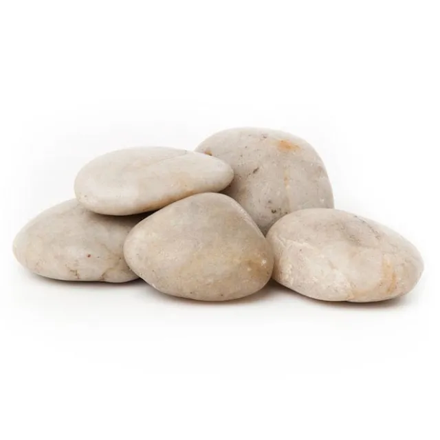 Polished River Pebbles 20-60mm Natural Grey (10KG Bag)