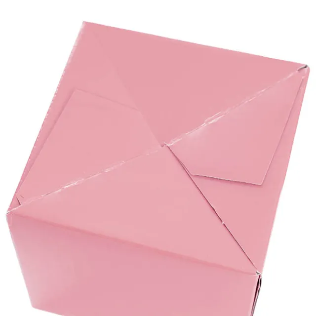 Mini Posy Box Gloss Autolock Base Pk25 Baby Pink (13x12cmH)