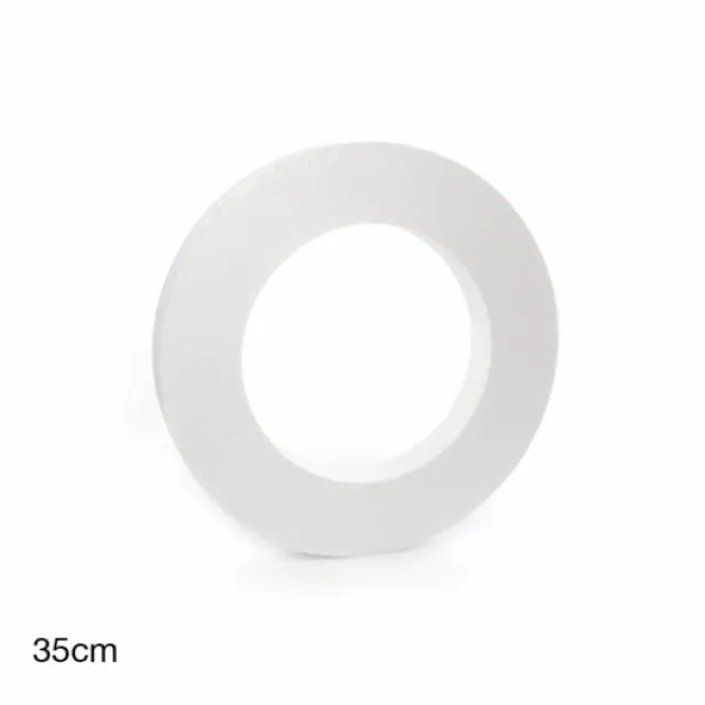 Polystyrene Wreath Round (35Dx5cm) 14" Styro