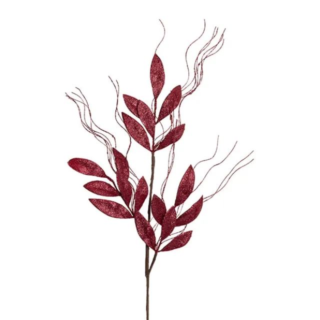 Christmas Leaf & Vine Spray Red (80cmH)