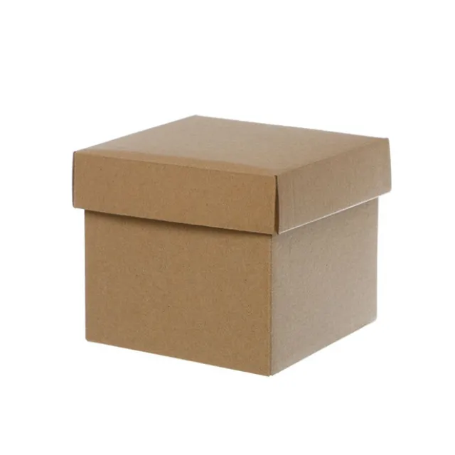 Gift Box with Lid Mini Flat Pack Matte Kraft (13x12cmH)