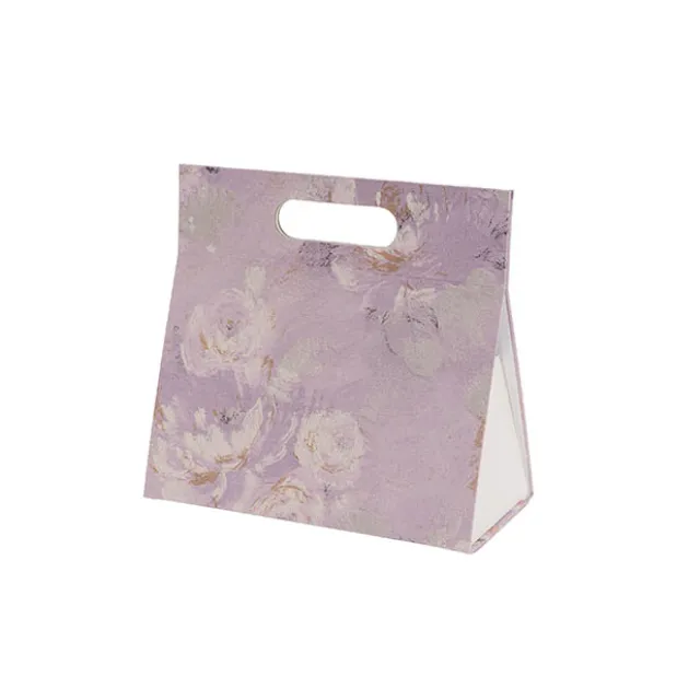 Gift Hamper Magnetic Handbag Big Florals Lilac (24*11*23cm)