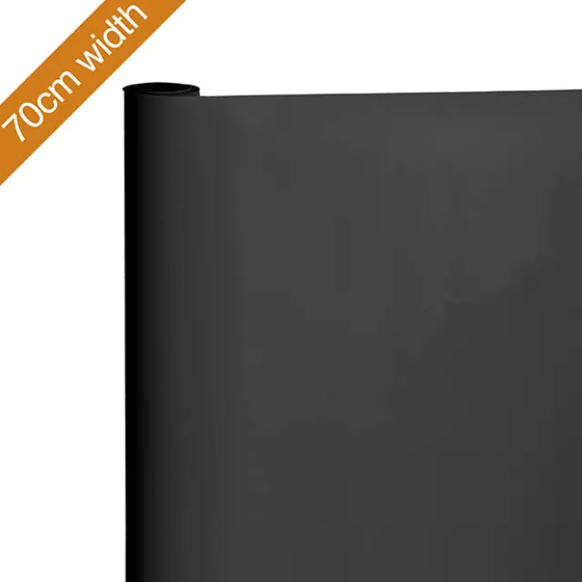 Gift Wrapping Paper Handi Roll Gloss Black (70cmx25m)