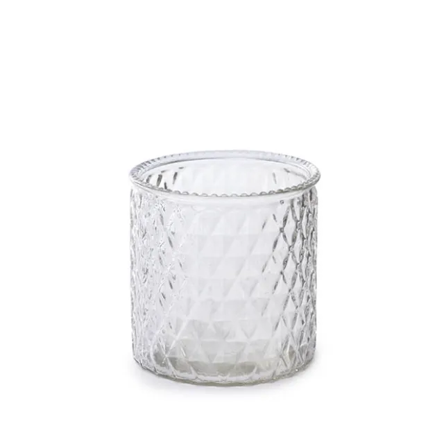 Glass Ann Maggie Vase Clear (12Dx12cmH)