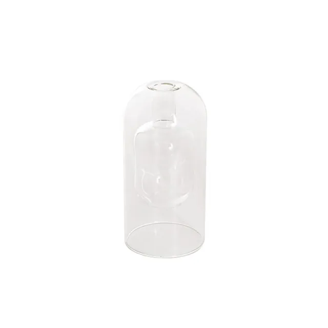 Glass Bubble Bud Vase Clear (9Dx17cmH)