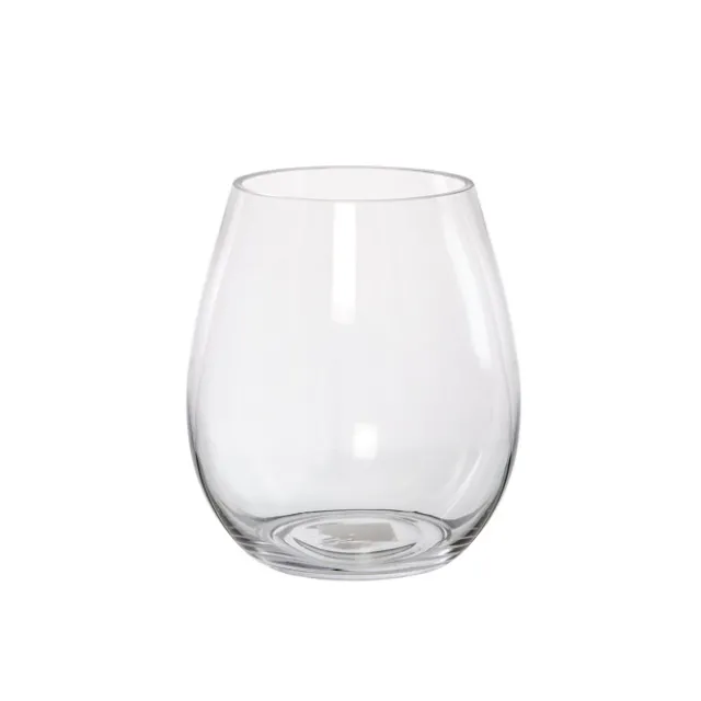 Glass Claire Vase Clear (15Dx18cmH)