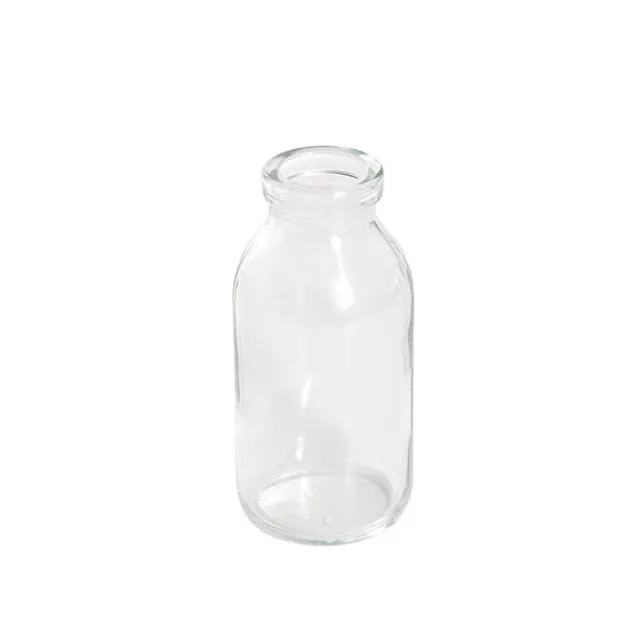 Glass Classic Milk Bottle Clear (5x10cmH)