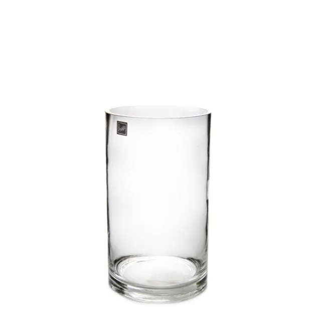 Glass Cylinder Vase Clear (12Dx22cmH)