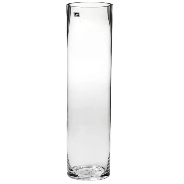 Glass Cylinder Vase Tall Clear (10Dx60cmH)