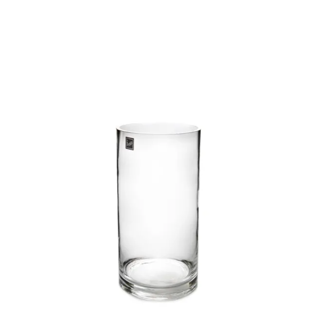 Glass Cylinder Vase Clear (9Dx16cmH)