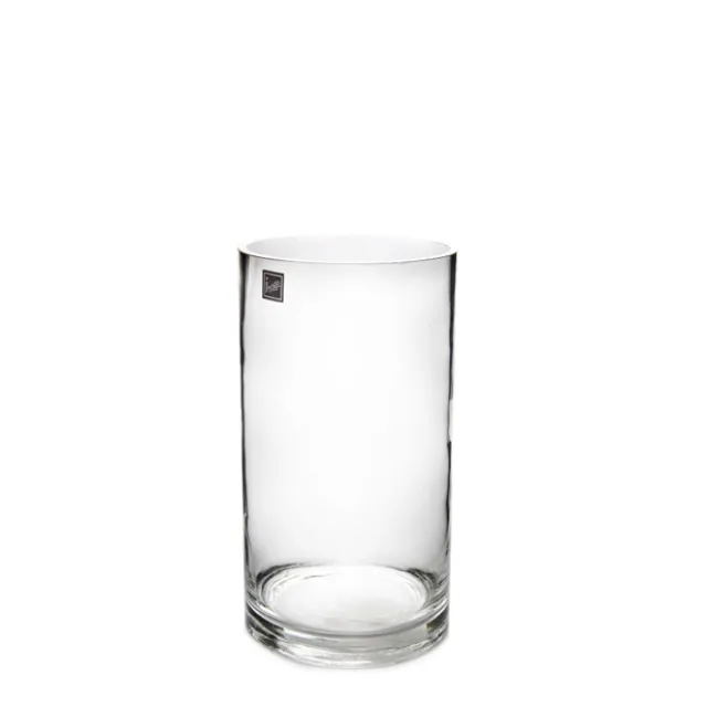 Glass Cylinder Vase Clear (10Dx20cmH)