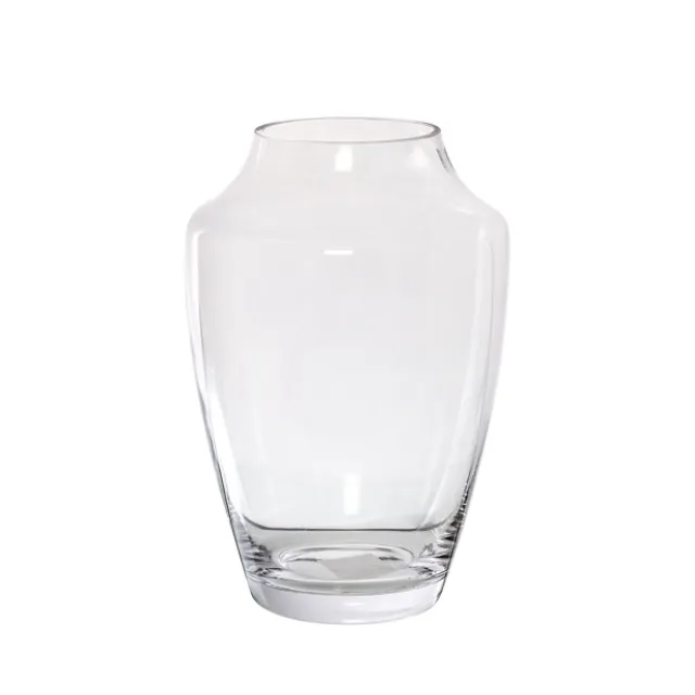 Glass Luna Vase Clear (16Dx25cmH)