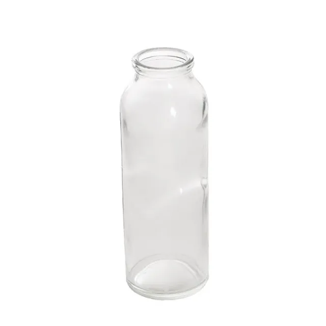 Glass Tall Milk Bottle Clear (5.5x16cmH)