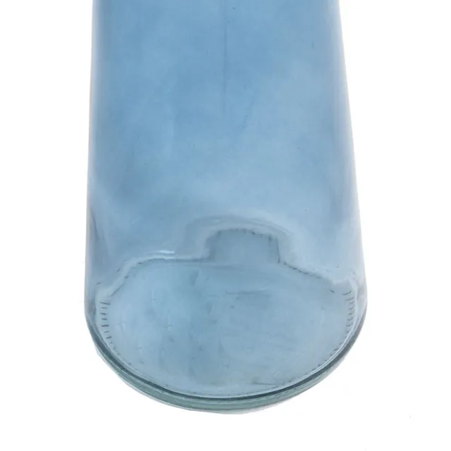Glass Vintage Evelyn Bottle Bud Vase Blue 500ml 8.5x22.5cmH